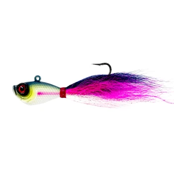 168g 6oz Heavy Metal Lure Jig Lead Head Real Feather Saltwater SWIMBAIT Bucktail for Sea Fishing Trout – Soft Lure – view 3