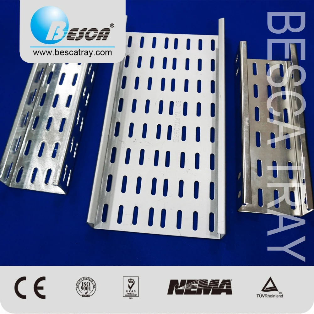 Besca Perforated Sheet Bottom Perforated Cable Tray With Rung