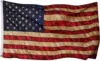 Tea Stained American Flag