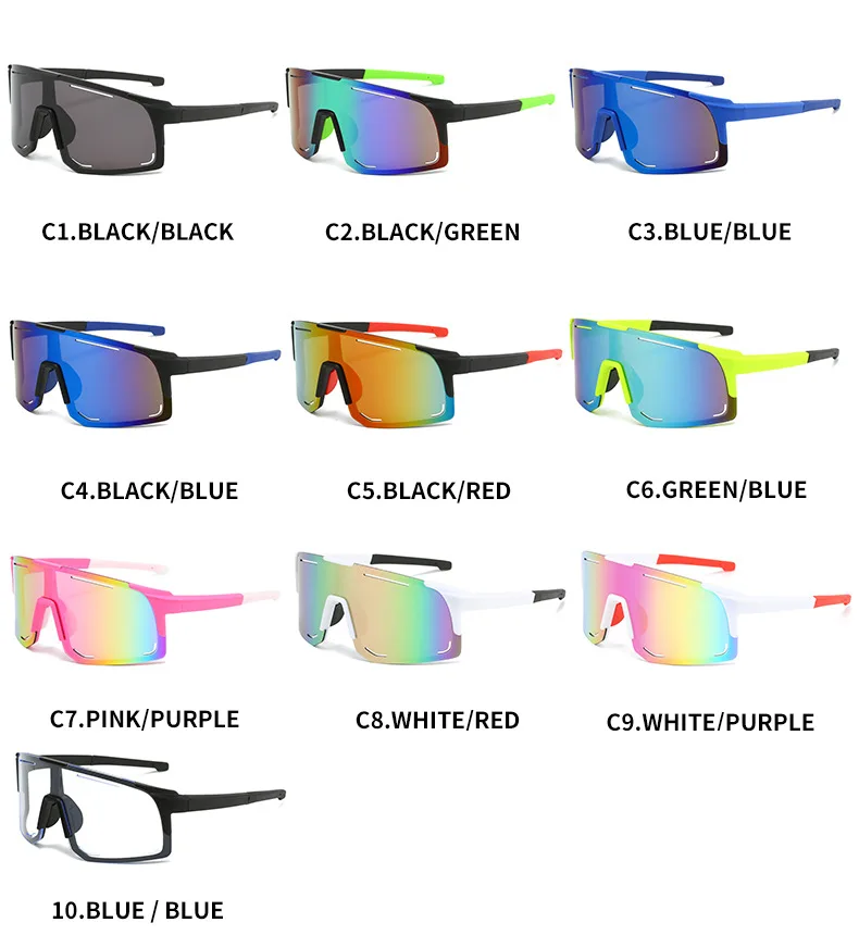 New Outdoor Glasses Bicycle Windbreak Men's Cycling Sunglasses Unisex ...