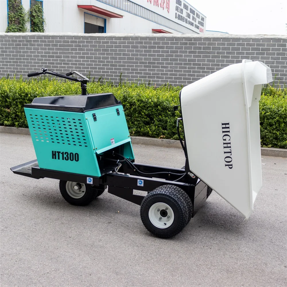 Kina Hightop 1300 kg Mini Bensindumper Hjulbår Hjuldumper til salgs