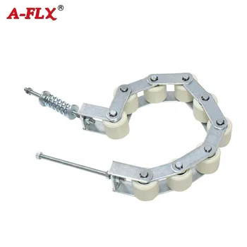 D60*55mm 9 Rollers Escalator Tension Roller Chain With 80mm Pitch