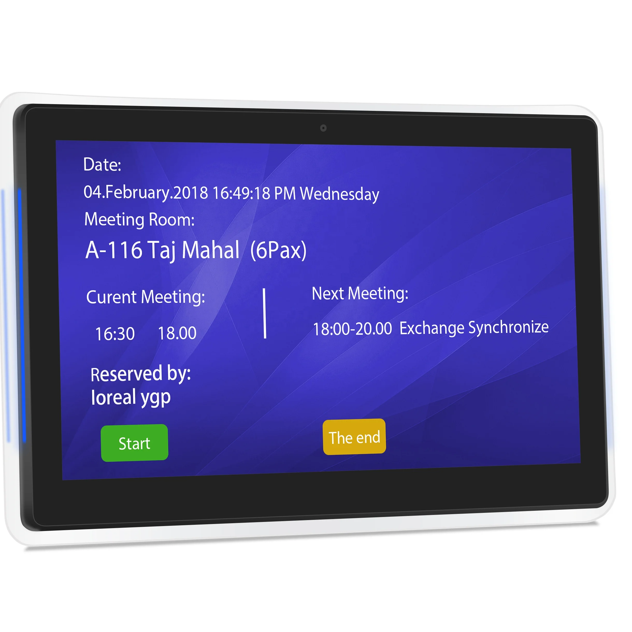 Wa1332t Wall Mount Android Tablet 13.3 Inch Poe Touch Screen Tablet Led