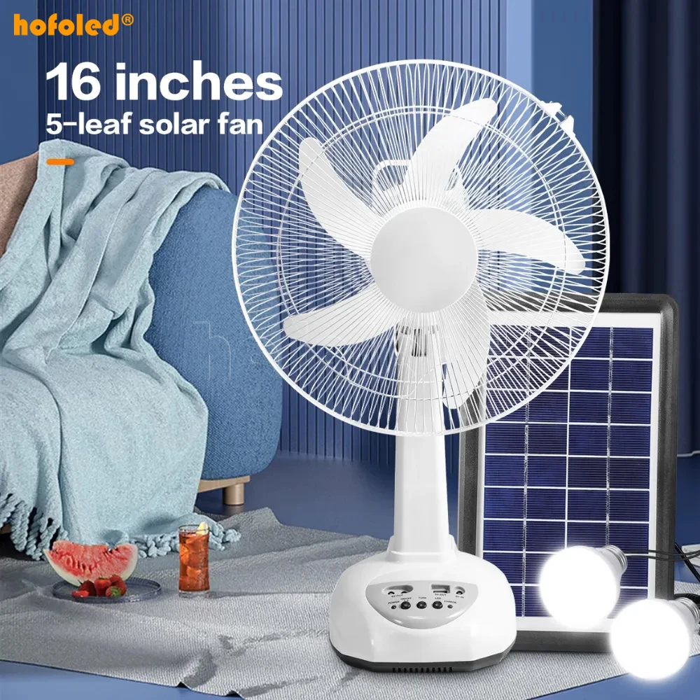 Ac/dc Operation 12 Inches 3 Blades Rechargeable Home Solar Fans ...