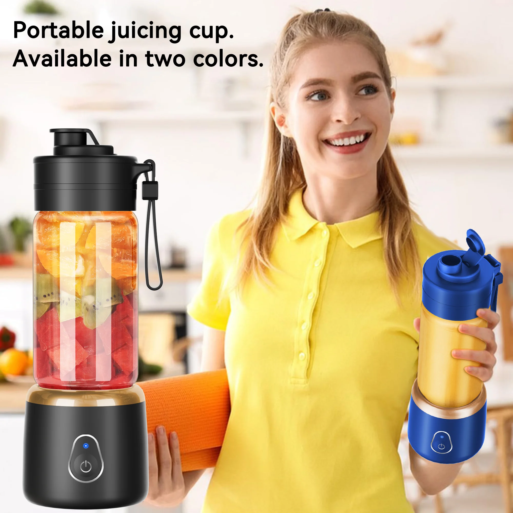 Wireless USB Rechargeable Fruit Juicer Portable Efficient