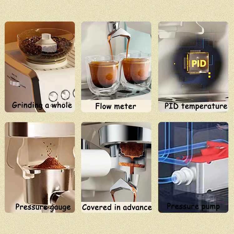 Foshan Electrical Appliances Coffee Maker Machine Automatic Commercial Expresso Machine With Coffee Grinder
