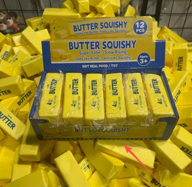 12/23cm EVA Material Slow Rising Squishy Realistic Butter Stick Soft Squeeze Unisex 14 Years & up Butter-Shaped CN;GUA