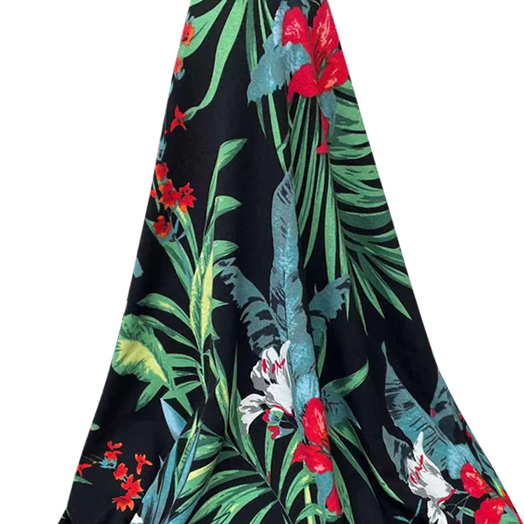 Высокое качество женские трикотажные 95% вискоза 5% спандекс с принтом весеннее и летнее платье для девочек из ткани