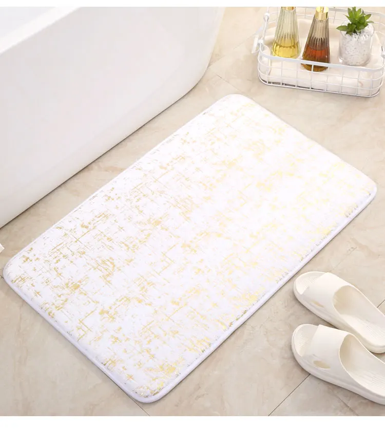  Morden anti-slip bath mats 100% Polyester PVC Bottom Memory Foam bathroom mat super absorber supplier