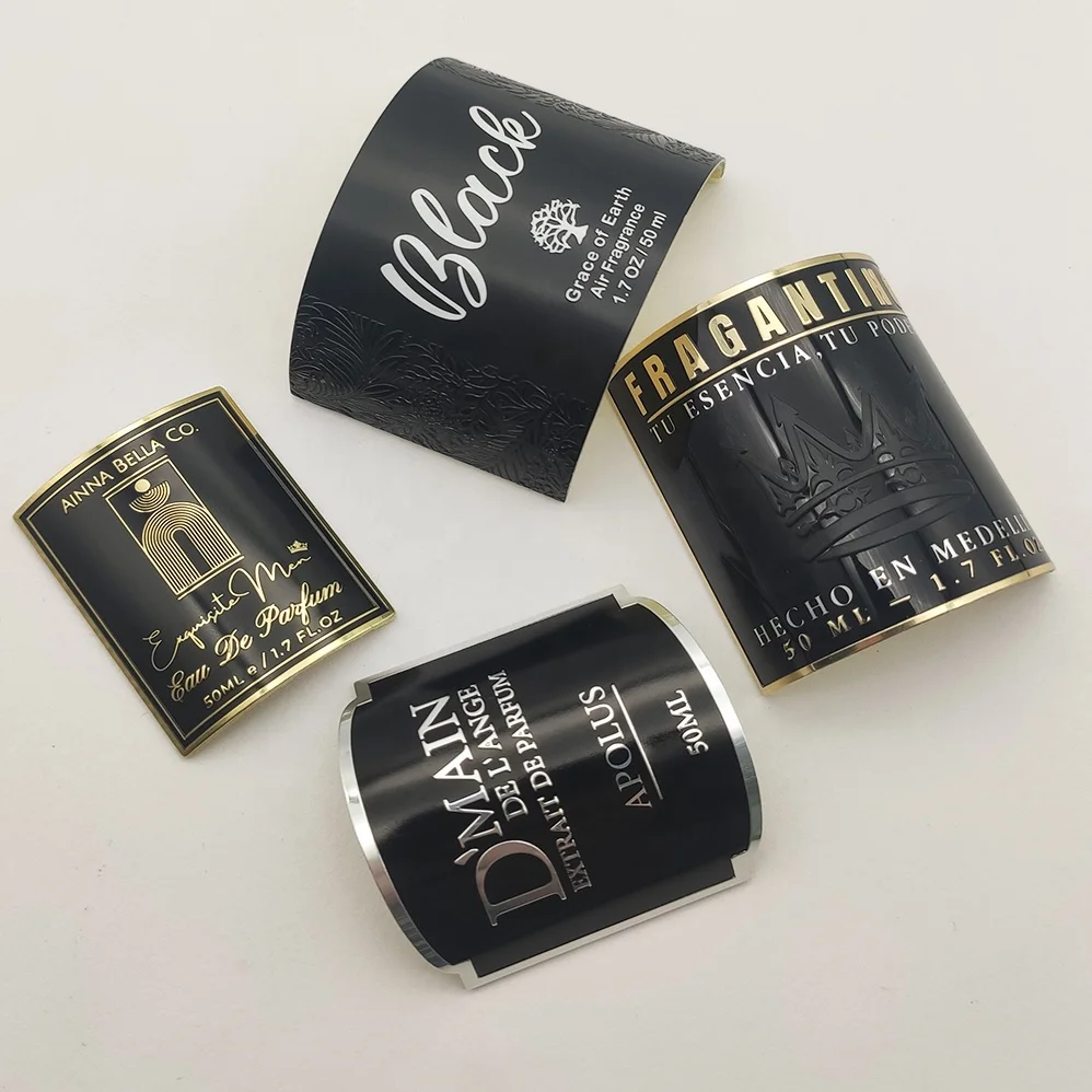 Perfume Sticker No Brand Packing Labels Custom Design Luxury