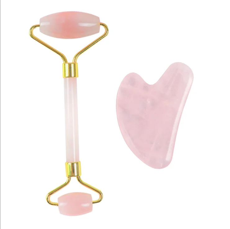 Натуральный Порошок dropshCrystal нефритовый ролик косметический нефритовый массажер для лица тарелка для соскабливания Меридиан набор для ухода за здоровьем Массажная палочка