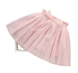 OEM Customizable Service Breathable Summer Skirt Printing Shining Star Sweet Girls Lace Skirt