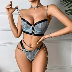 New French Lightweight Eyelash Lace Minimalist See-through Bra Sexy Sex Set 2-piece Set Women Lingerie