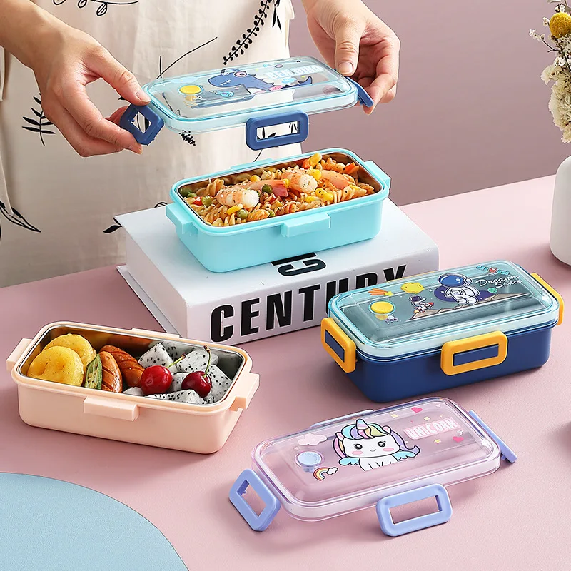 aohea  lunch box stainless steel high value lunch box office workers with children's fruit snack box