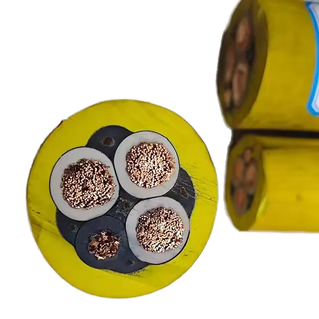 MC 0.38/0.66KV flexible cable 3+1Cores copper conductor rubber insulation rubber sheath mining cable  for coal mine