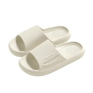 Open Toe Design Indoor Summer for Slippers for Couples Trendy Style Soft EVA Anti-Slip Comfortable Candy Color Home Waterproof