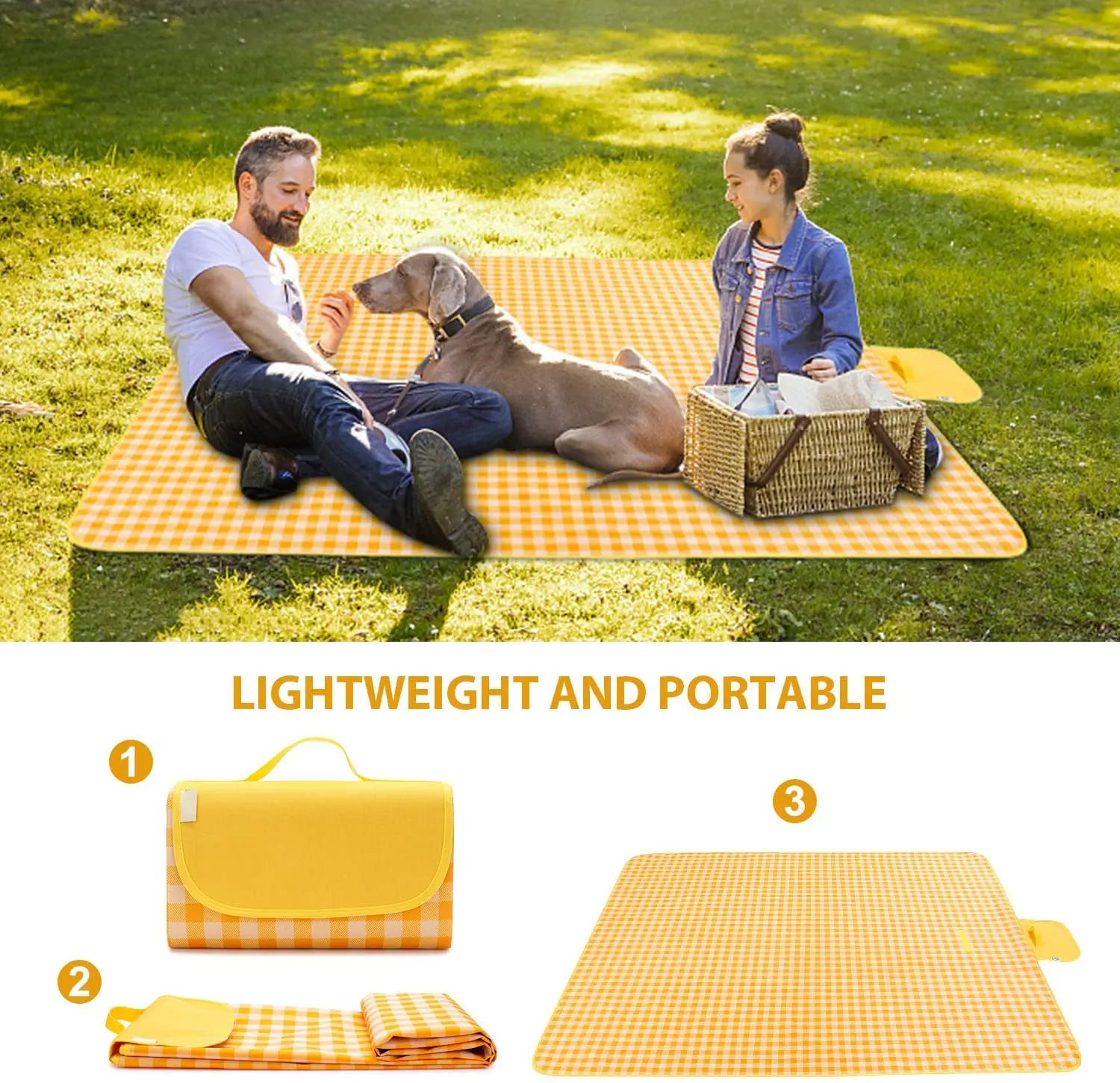 Picnic Blanket Extra Large Beach Mat Waterproof For 68 People