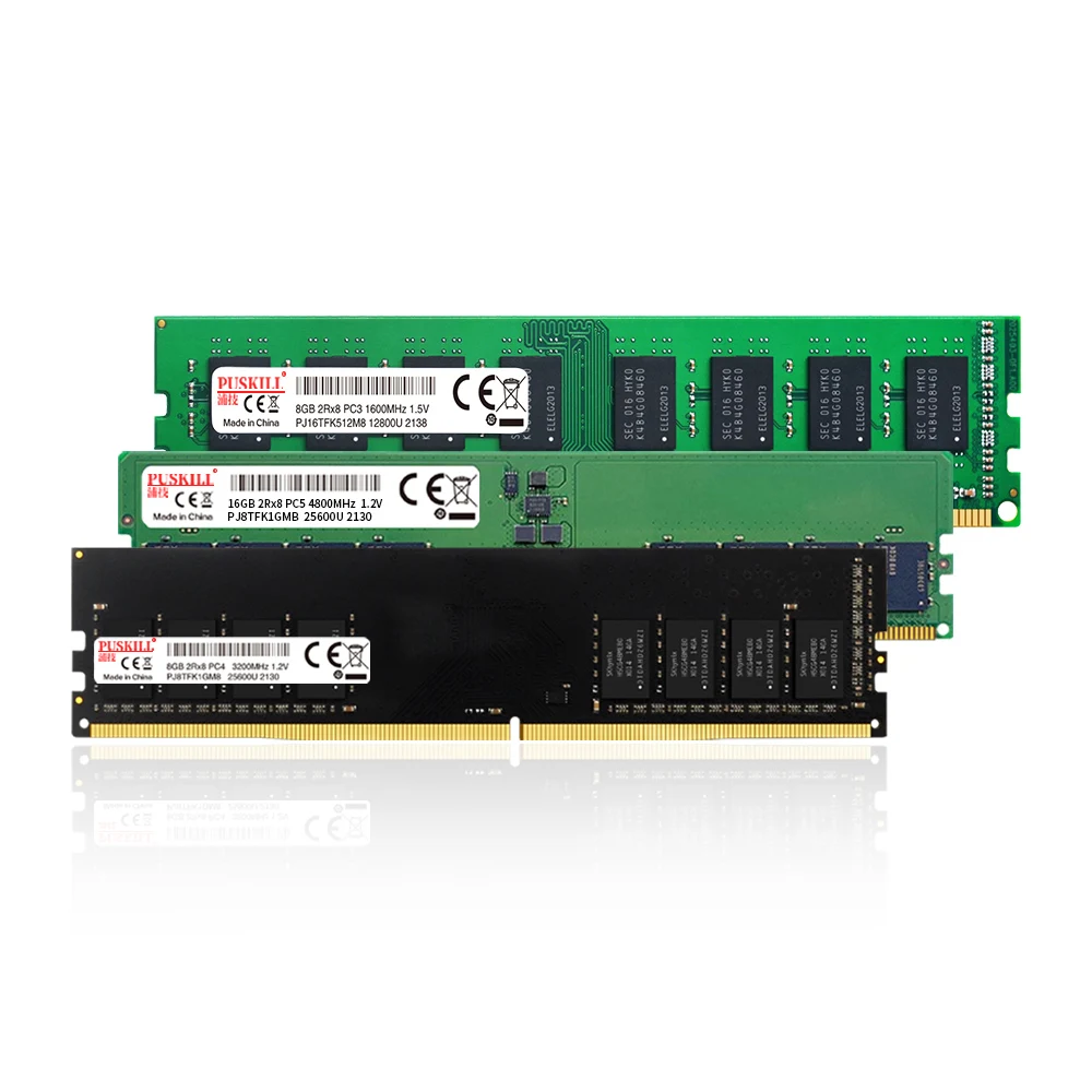 Puskill DDR5, DDR4 & DDR3 RAM Modules – 8GB/16GB/32GB, 4800/3200