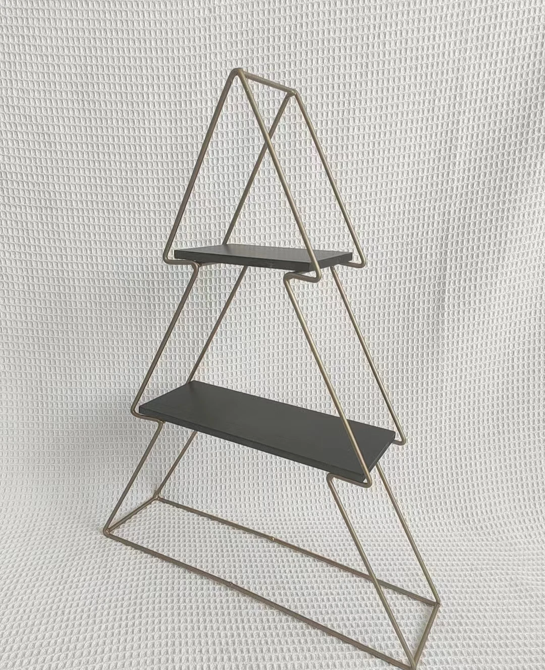 Настенная металлическая полка для украшения стен в форме рождественской елки