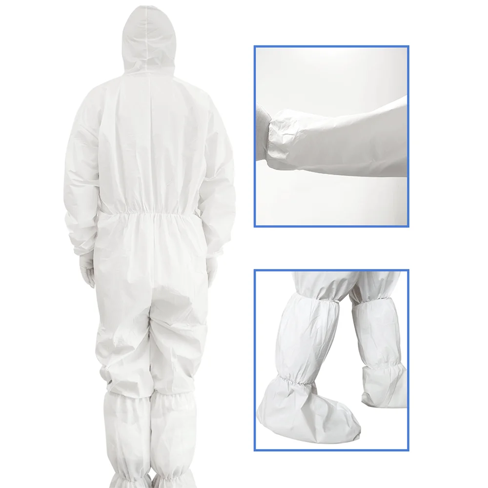 Aeofa high quality hazmat hood  dust-proof  nonwoven coverall microporous protection for safety
