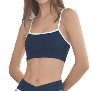 TOPKO Breathable Quick Dry Yoga Bra Tight Running Sports Underwear Dual Color Nude Sense Fitness Bra