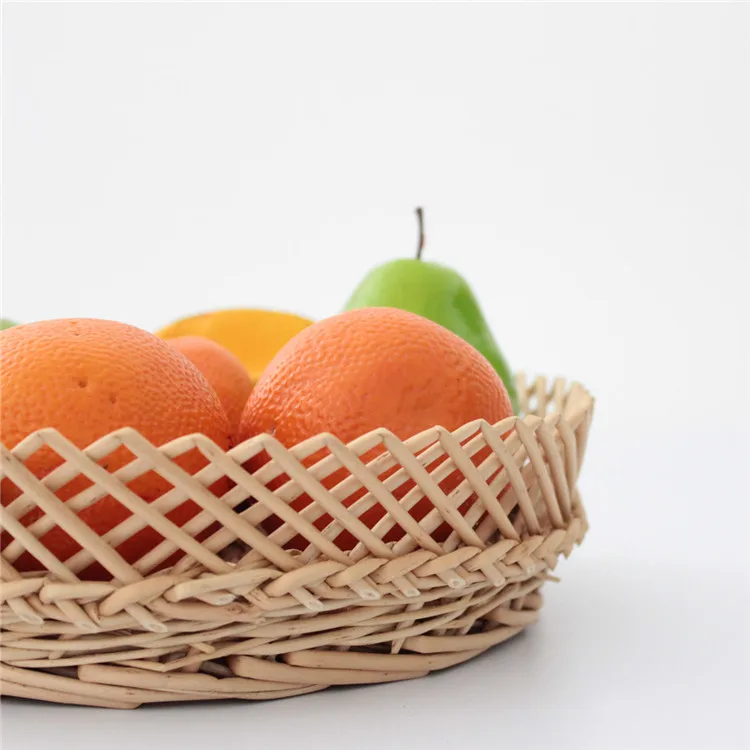 Оптовая продажа, круглая плетеная корзина для хранения пикника, плетеная корзина для хлеба
