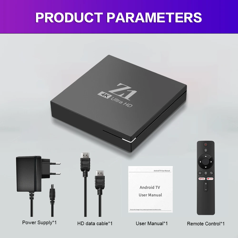 Android TV Box 11.0 - Smart Media Player with 4K HDR