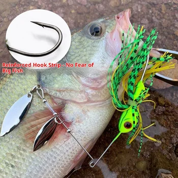 Bearded Man Lure Bottom Fishing Plastic Composite Spinnerbait All-Water-Layer Long-Cast Anti-Snagging Bait Bass – Lure – view 4