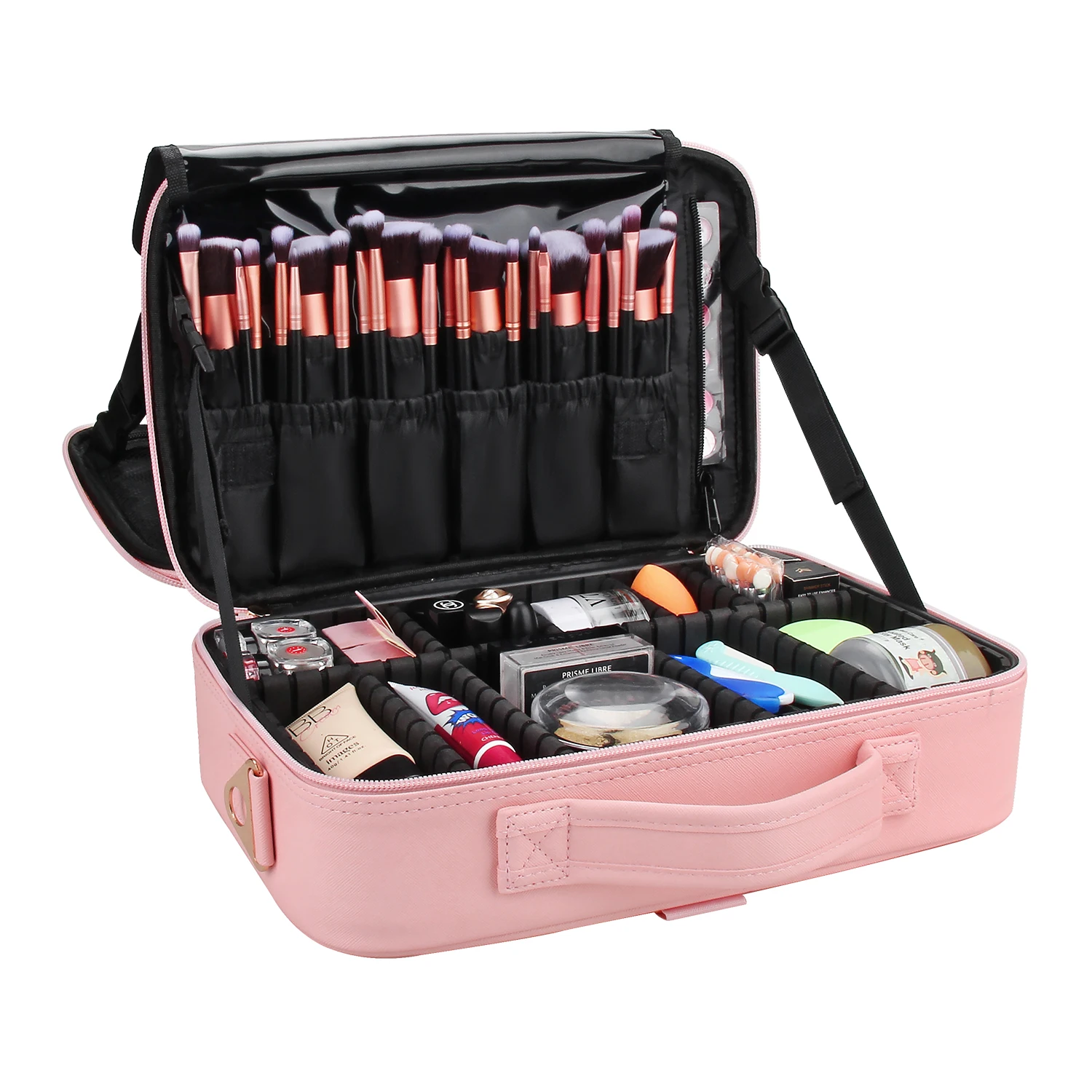 Alibaba.com: Relavel 1102 Beauty Cosmetic Case, Floral design, 3 layers,  eco-friendly PU material : Ideal for organized travel and business beauty  care needs.