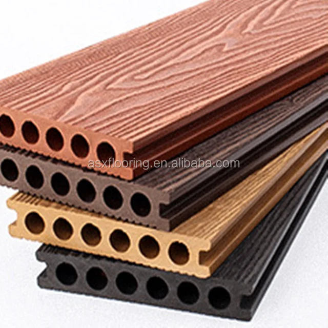 Wholesale 3d Embossed Wpc Swimming Pool Decking Flooring Eco-Friendly Wood Plastic Composite Pvc Decking Outdoor