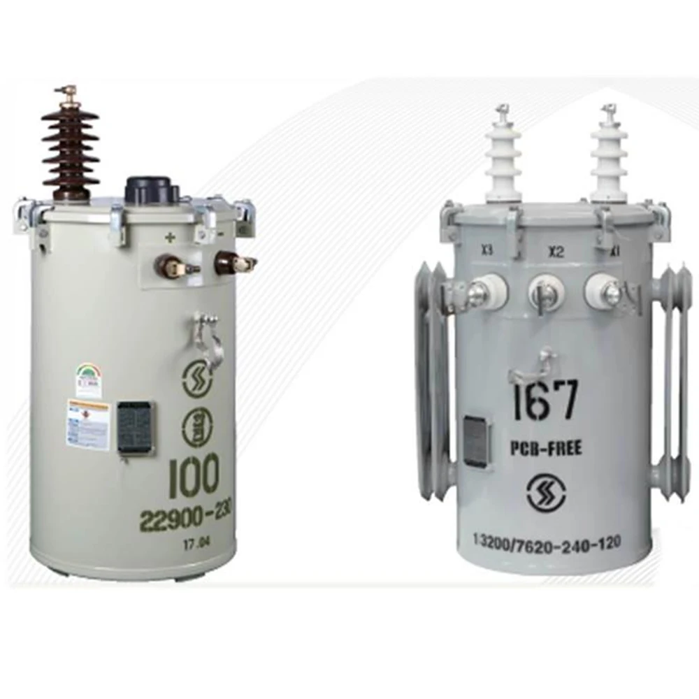 Mineral Pole Mounted Transformer 50kva 75kva 100kva Ground Protection Oil Immersed Voltage Transformer Making Equipment
