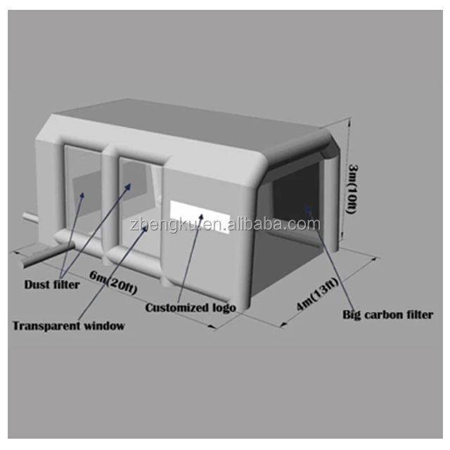 Высококачественная дешевая надувная распылительная палатка для автомобиля камера
