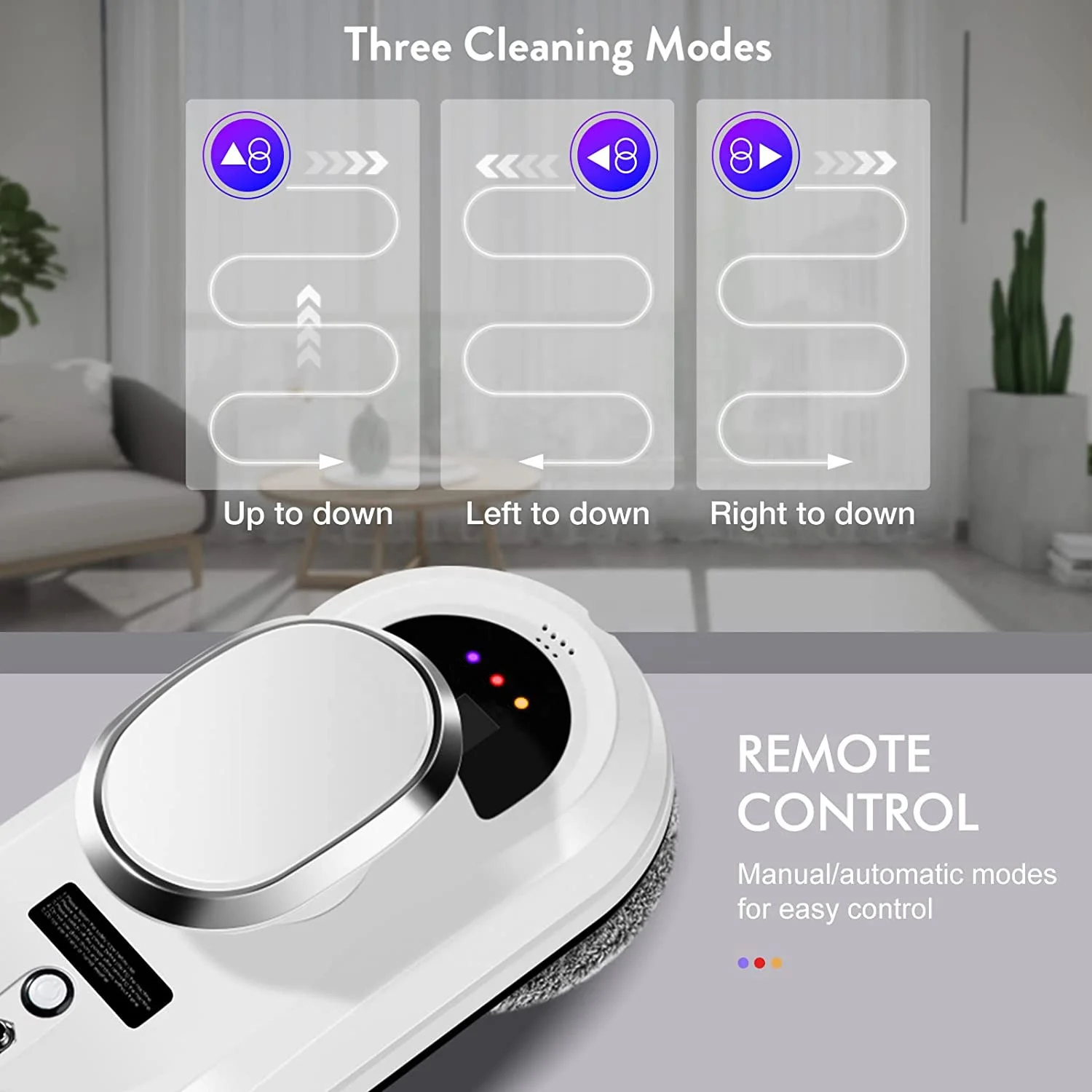 Factory Direct Sales Intelligent Glass Cleaner Vacuum Machine  for Indoor/Outdoor Window Cleaning Robot
