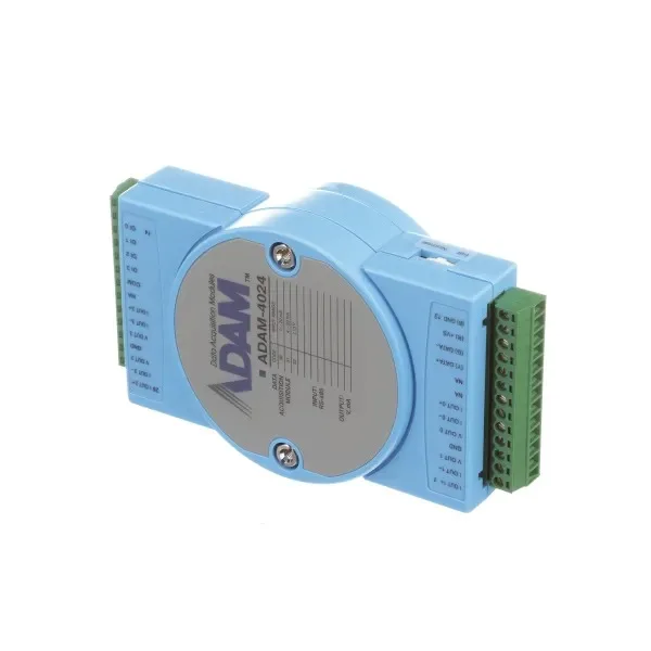 New and Original In Stock Advantech ADAM-4024-B1E Remote I/O Module 4-Channel Analog Output w/ Modbus 24VDC ADAM-4000 Series