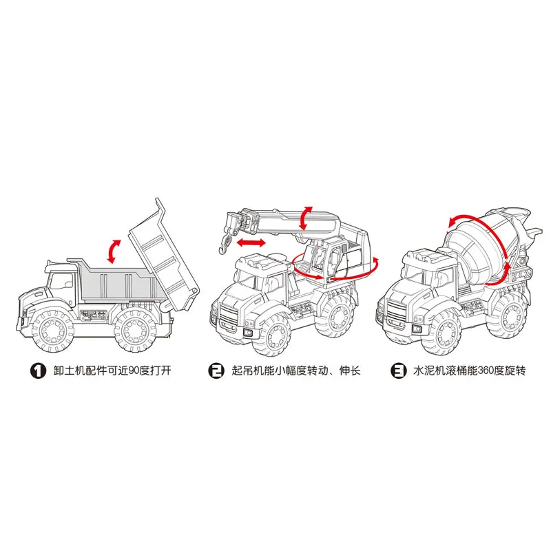 Хит продаж набор самосвал фрикционный автомобиль строительные грузовики экскаватор игрушки кран грузовик игрушка для