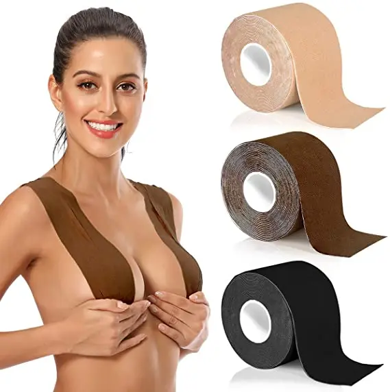 Boobie Tapesilicone Invisible Bra Pads For Women - Reusable Sticky Breast  Lift Tape