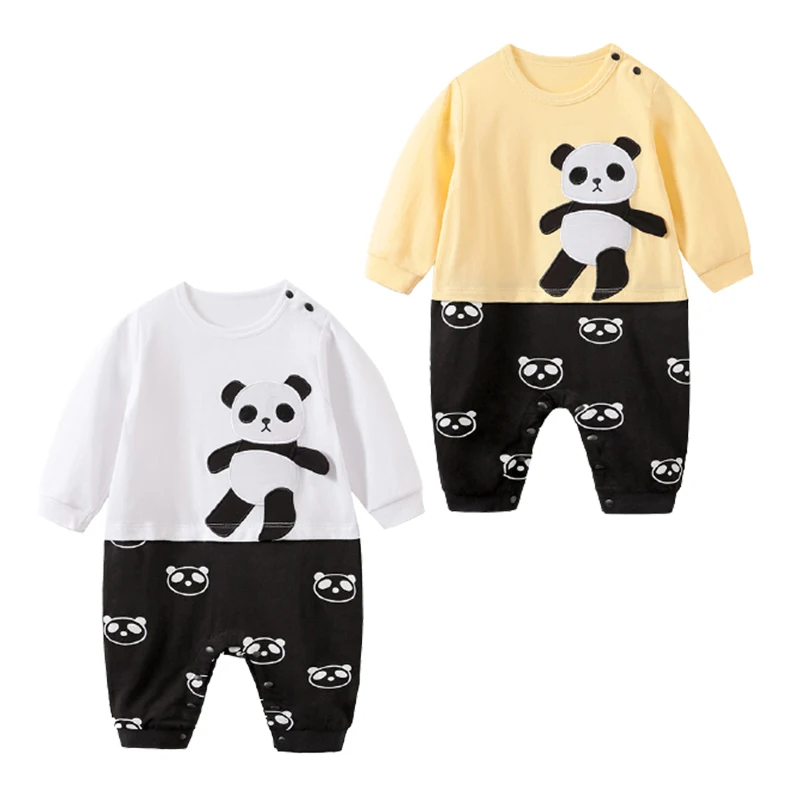 Ropa De Manga Larga Para Bebé Recién Nacido,Pelele De Bebé,Mono De Bebé -  Buy Bebé Niños Niñas Mamelucos Ropa De Bebé,Venta Al Por Mayor Diario  Cómodo Bebé Mameluco Para La Primavera/otoño,Panda Linda