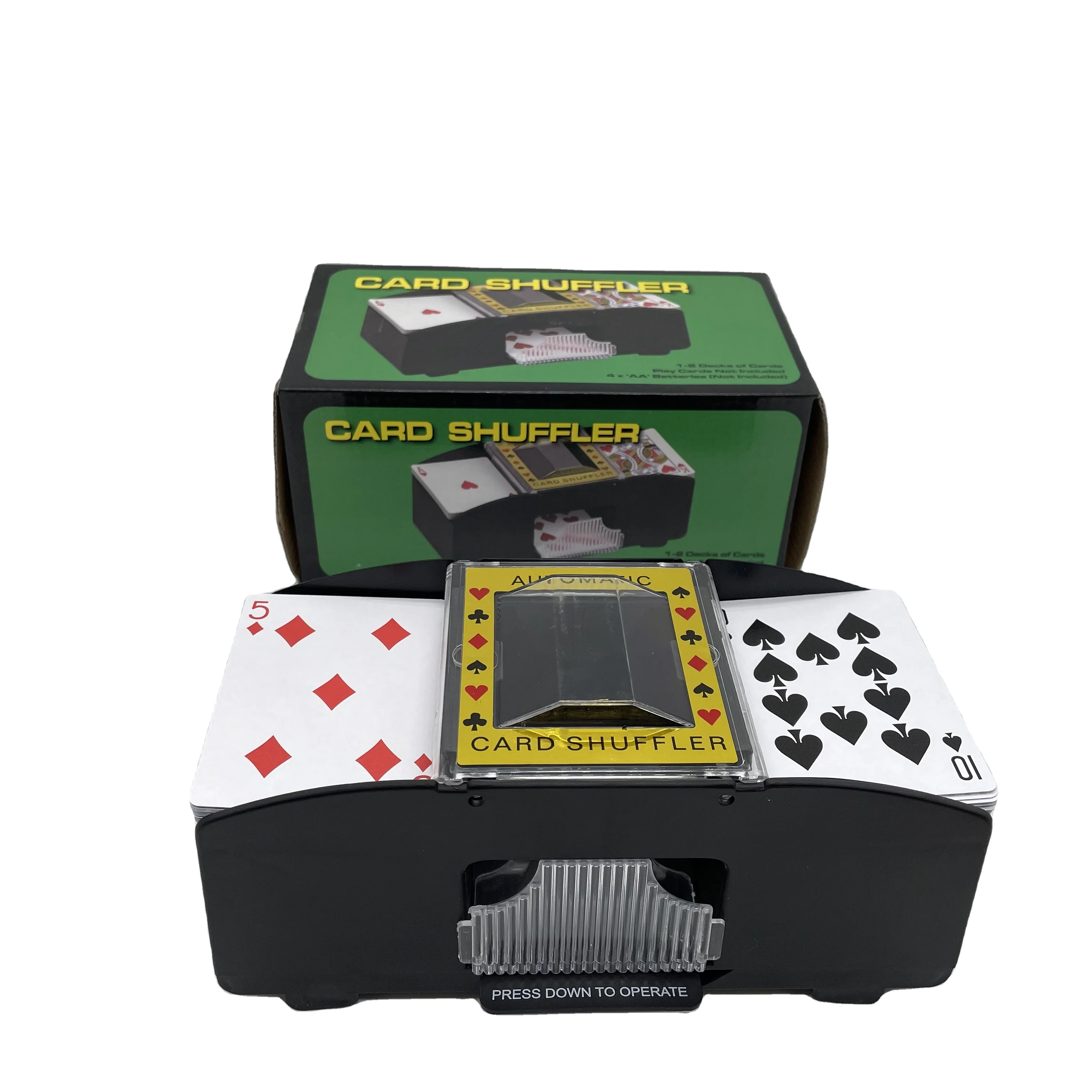 Professional Battery Type Shuffler Automatic Card Shuffler Machine With 2 Set Playing Poker Card Casino Game Playing Card Professional Battery Type Shuffler Automatic Card Shuffler Machine With 2 Set Playing Poker Card Casino Game Playing Card