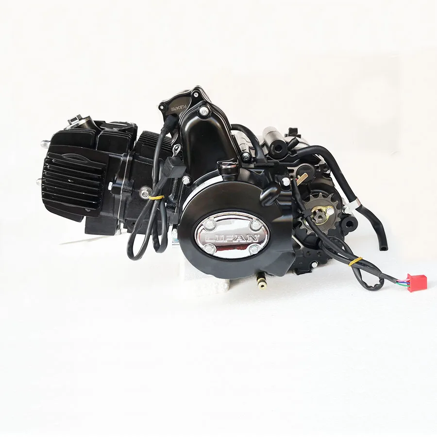 LiFan 125cc Horizontal Engine 3+1 Reverse Gear Automatic Clutch Electric and Kick Start for ATV Go Kart Using