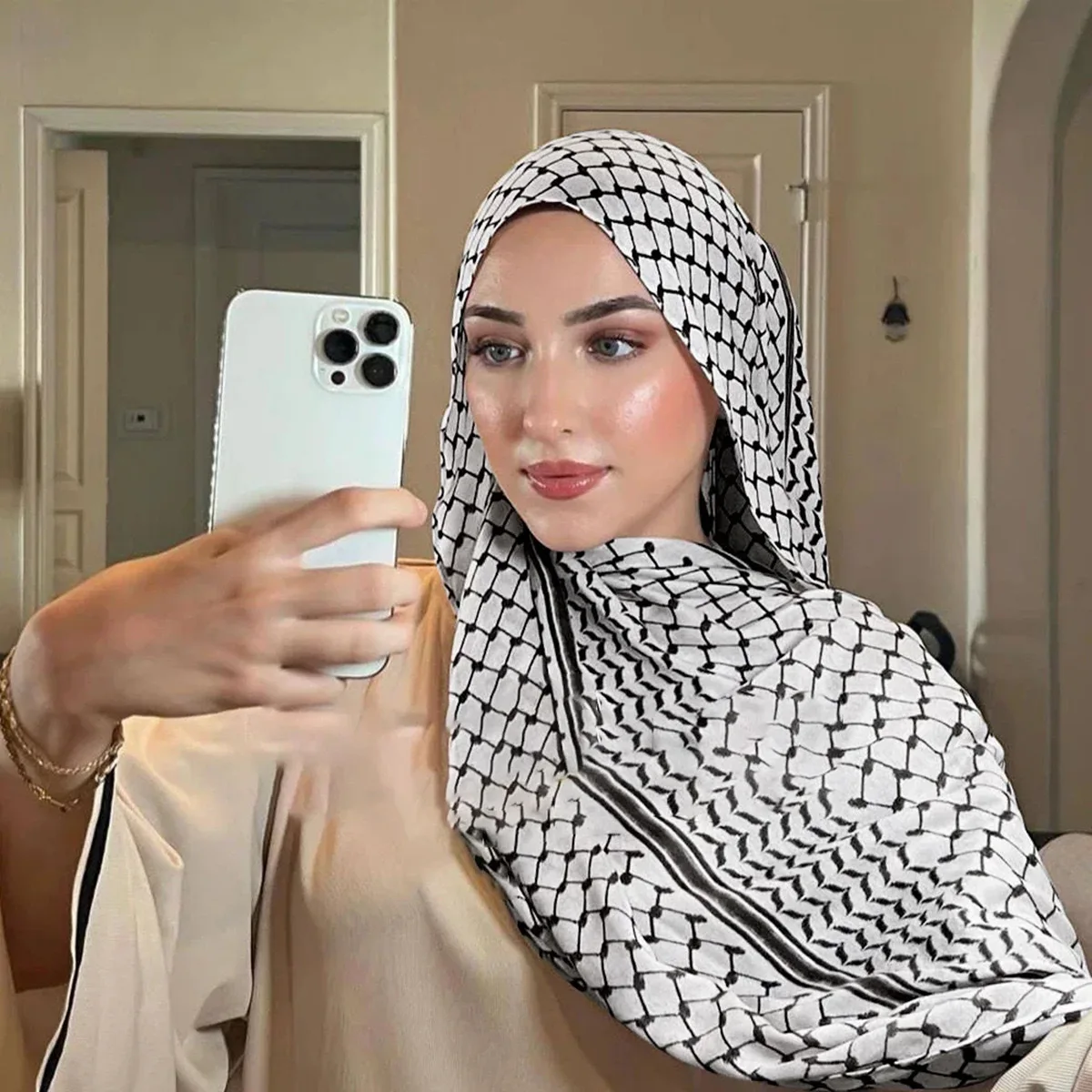 Arab Kafiya Keffiyeh Muslim Hijabs Arabic Scarves