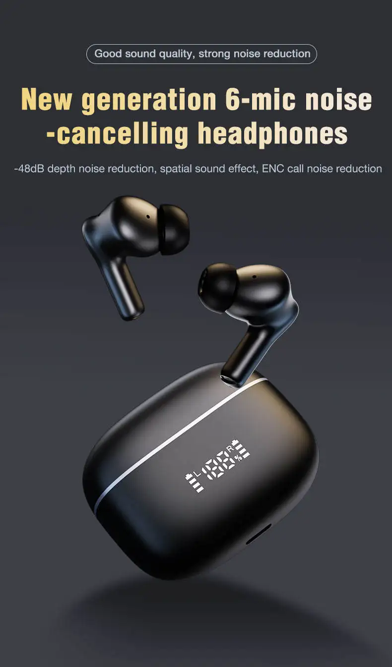 Noise Cancelling Earphones With Good Mic Quality HOCO EQ5 TWS