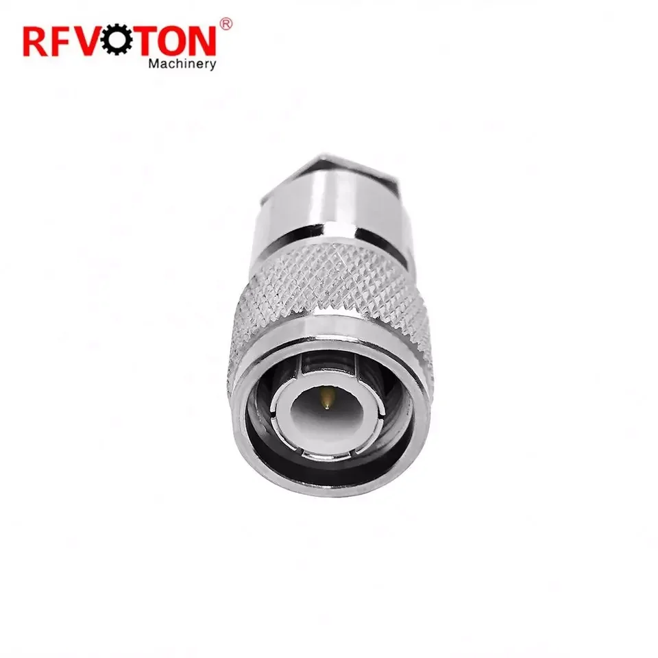 Rf Connector TNC Male Plug Clamp Straight Waterproof Brass For LMR240 H155 5DFB Cable manufacture