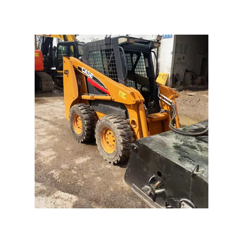 Original Used Case 420 Skid Steer Wheel Loader Cheap for Sale/ Used Case 420 Loaders Wheel Loader for Sale