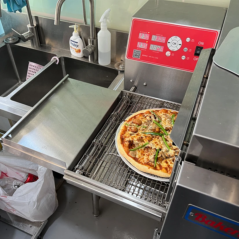 Pizza Hut Automatic Pizza Making Machine Continuous Tunnel Pizza Oven