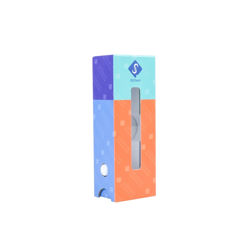 Biodegradable Custom Logo Button Oil Pen Child Resistant Paper Slide Out Package Box With Display Window With Insert