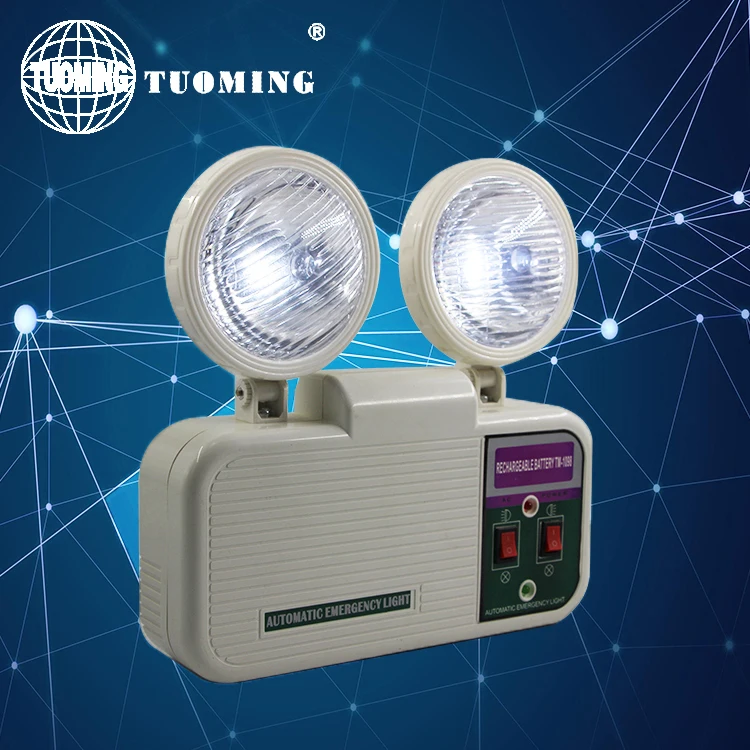 Внутренний светодиодный аварийный светильник, регулируемый перезаряжаемый светодиодный аварийный светильник, двойная головка, аварийный светильник