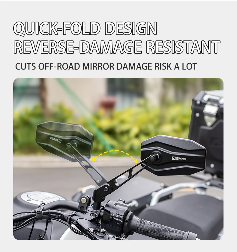 product smnu motorcycle rear view mirror general blue clear purple rear mirror motorcycle side mirror motorcycle rearview mirrors-4