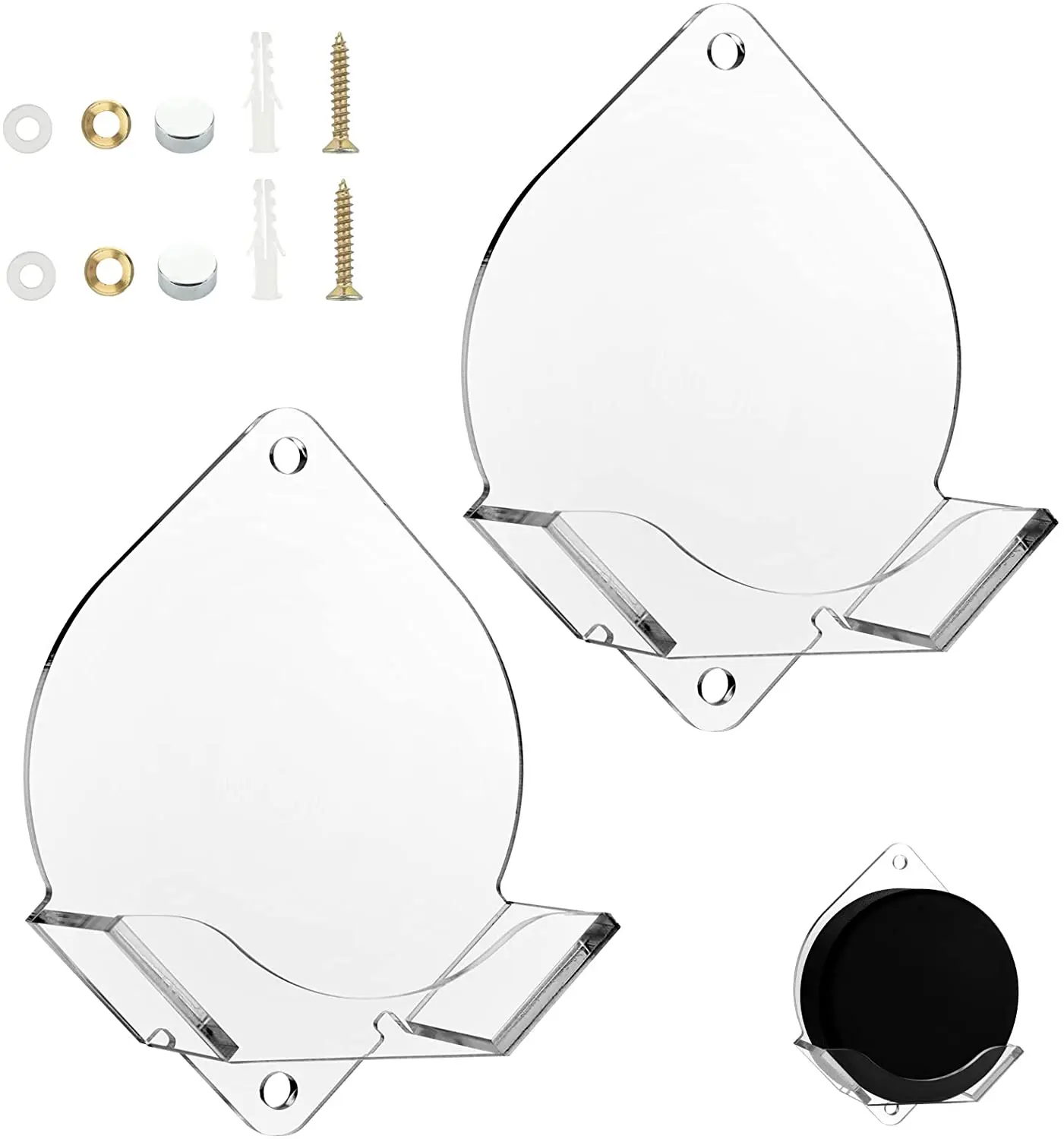 Support Acrylique 3 Disques De Hockey – Étagère Transparente Stable Pour Pucks – Collection NHL