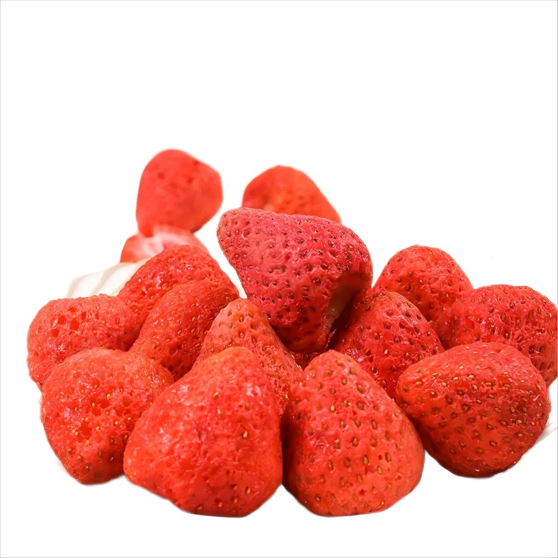 Crispy and Delicious Freeze-Dried Strawberries Perfect for Snacks and Baking