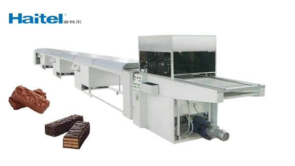 Haitel новейшая машина для нанесения шоколадного покрытия для изготовления шоколадных изделий